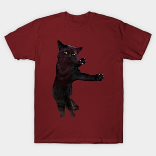 Dancing black cat T-Shirt